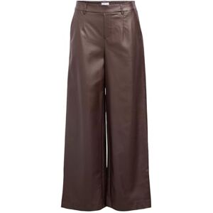 Object Objmelba Lisa Wide Coated Pant Noos, Försegling brun, 42 Object Objmelba Lisa Wide Coated Pant Noos, Försegling brun, 42