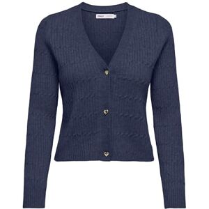 ONLY Onlkatia Ls Cable V-hals Cardi KNT Noos, naval academy, L ONLY Onlkatia Ls Cable V-hals Cardi KNT Noos, naval academy, L