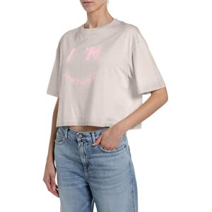Replay kortärmad dam-t-shirt, 111 ljusgrå. (Grå), XS Replay kortärmad dam-t-shirt, 111 ljusgrå. (Grå), XS