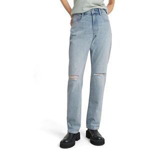 G-STAR RAW Viktoria höga raka jeans, Blå (Sun Faded Ripped Mirage Blue D23959-d499-g365), 32W x 34L G-STAR RAW Viktoria höga raka jeans, Blå (Sun Faded Ripped Mirage Blue D23959-d499-g365), 32W x 34L