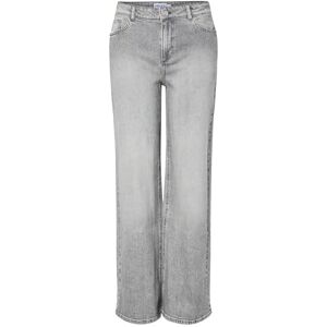PIECES Pcsilke Mw Wide Jeans Mg Noos Bc, Medium grå denim, 26W / 32L PIECES Pcsilke Mw Wide Jeans Mg Noos Bc, Medium grå denim, 26W / 32L