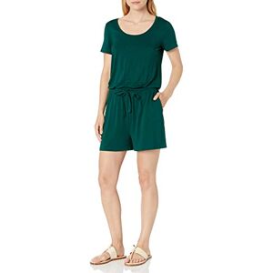 Amazon Essentials kortärm Scoop-Neck Romper, Jade grön, XXL Amazon Essentials kortärm Scoop-Neck Romper, Jade grön, XXL