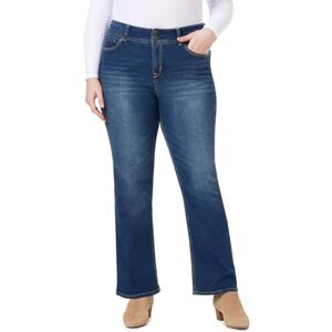 WallFlower Luscious Curvy Bootcut-jeans för kvinnor, medelhög midja, insta-stretch, denim, små storlekar, mellanstorlekar, plusstorlekar, jeans för juniorer, 46-stor WallFlower Luscious Curvy Bootcut-jeans för kvinnor, medelhög midja, insta-stretch, denim, små storlekar, mellanstorlekar, plusstorlekar, jeans för juniorer, 46-stor