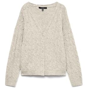 VERO MODA Vmmarlin Ls V-hals cardigan, Björk, M VERO MODA Vmmarlin Ls V-hals cardigan, Björk, M