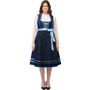 Ulla Popken damer stora storlekar överdimensionerade plus size Dirndl, hjärtan, dekorativ kedja, Carree-hals, ärmlös Ulla Popken damer stora storlekar överdimensionerade plus size Dirndl, hjärtan, dekorativ kedja, Carree-hals, ärmlös