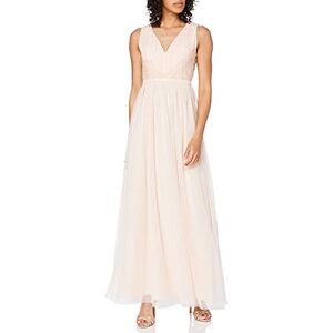 Little Mistress Bea Nude Lace-Trim Maxi Klänning Party, Rosa (naken 001), 38 SE Little Mistress Bea Nude Lace-Trim Maxi Klänning Party, Rosa (naken 001), 38 SE