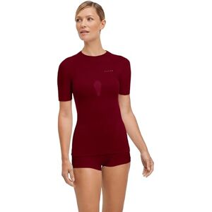 FALKE dam Baslager Ovandel Warm Round Neck W S/s Ts funktionellt garn snabbtorkande 1 del, Röd Merlot 8117, L FALKE dam Baslager Ovandel Warm Round Neck W S/s Ts funktionellt garn snabbtorkande 1 del, Röd Merlot 8117, L