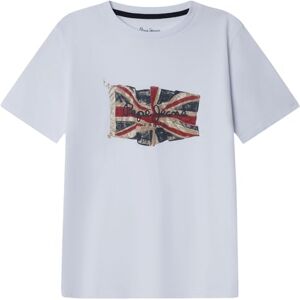 Pepe Jeans pojke Union Jack T-Shirt, vit (vit), 4, Vit (vit), 4 år Pepe Jeans pojke Union Jack T-Shirt, vit (vit), 4, Vit (vit), 4 år