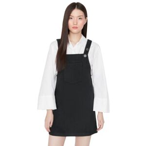 Trendyol Dam Jung Mini Gilet Regular Fit tyg klänning, antracit, 34 Trendyol Dam Jung Mini Gilet Regular Fit tyg klänning, antracit, 34