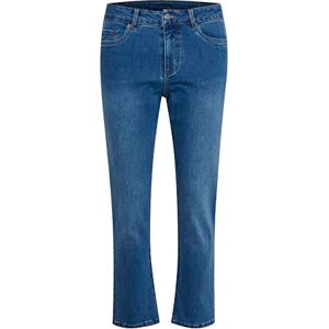 KAFFE Women's Cropped Jeans Wide Legs Classic, M blå denim, 40 KAFFE Women's Cropped Jeans Wide Legs Classic, M blå denim, 40