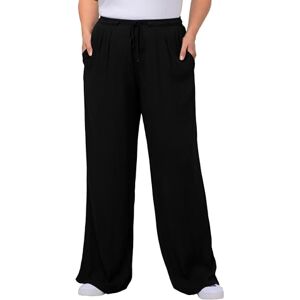 Ulla Popken Weite Viskose Hose L-länge byxor dam, svart, tillverkarens storlek 108-112 Ulla Popken Weite Viskose Hose L-länge byxor dam, svart, tillverkarens storlek 108-112