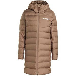 adidas Kvinnor Terrex Multi Light Down Hooded Parka 2.0, Earth Strata, S adidas Kvinnor Terrex Multi Light Down Hooded Parka 2.0, Earth Strata, S