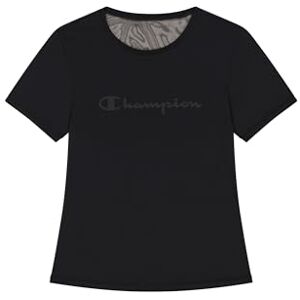 Champion dam Legacy W – Performance Crewneck t-shirt bakskuren, svart (KK001), S, Svart (Kk001), S Champion dam Legacy W – Performance Crewneck t-shirt bakskuren, svart (KK001), S, Svart (Kk001), S