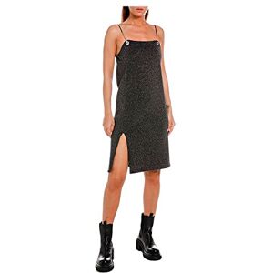Replay Dam W9021 klänning, 290 svart Lurex, XL, 290 Black Lurex, XL Replay Dam W9021 klänning, 290 svart Lurex, XL, 290 Black Lurex, XL