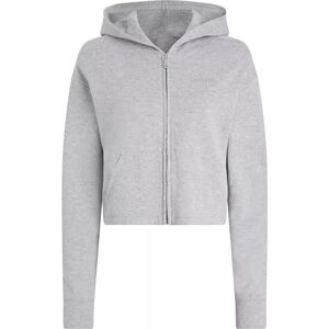 Calvin kvinnor hel dragkedja huvtröja 00QS7270E L/S tröja, grå (grå ljung), L, Grå (grå ljung), L Calvin kvinnor hel dragkedja huvtröja 00QS7270E L/S tröja, grå (grå ljung), L, Grå (grå ljung), L