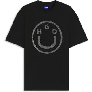 HUGO oversized_te_B_6, Svart 001, XS HUGO oversized_te_B_6, Svart 001, XS