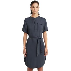 G-STAR dam Belted s Wmn Casual klänning, Grå (Petrol D26157-d573-860), L G-STAR dam Belted s Wmn Casual klänning, Grå (Petrol D26157-d573-860), L