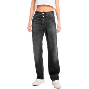 Replay Dam raka passform jeans W9Z1 ECO Plus, 099 Black Delavè, 29W x 34L Replay Dam raka passform jeans W9Z1 ECO Plus, 099 Black Delavè, 29W x 34L