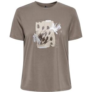 ONLY Onlfree Life Reg S/S Leaf Top Box JRS, Valnöt, S ONLY Onlfree Life Reg S/S Leaf Top Box JRS, Valnöt, S