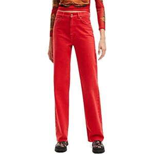 Desigual Dam jeans, röd, 34 SE Desigual Dam jeans, röd, 34 SE
