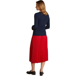 Tommy Hilfiger dam slim HENLEY GB SCOOP-NK LS WW0WW43905, blå, XS, Blå (mörk natt marinblå), XS Tommy Hilfiger dam slim HENLEY GB SCOOP-NK LS WW0WW43905, blå, XS, Blå (mörk natt marinblå), XS