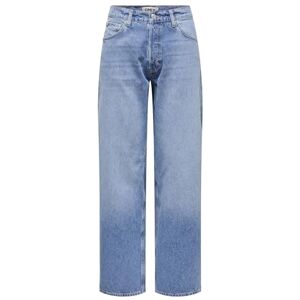 ONLY Onlmurphy Lw Loose Straight DNM Cro, Mellanblå denim, S / 32L ONLY Onlmurphy Lw Loose Straight DNM Cro, Mellanblå denim, S / 32L