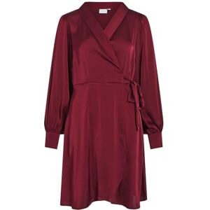 Vila Vienna Ravenna L/S Short WRAP Dress-NOOS, Cabernet, 34 Vila Vienna Ravenna L/S Short WRAP Dress-NOOS, Cabernet, 34