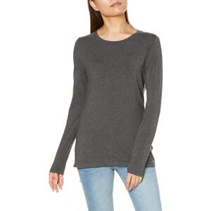 Amazon Essentials Women's Långärmad T-shirt med rund hals klassisk passform (finns i plusstorlek), Kolsvart ljung, S Amazon Essentials Women's Långärmad T-shirt med rund hals klassisk passform (finns i plusstorlek), Kolsvart ljung, S