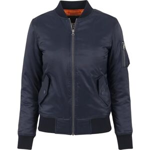 Urban Classics Ladies Basic Bomber jacka dam, Blå Blau (Navy 155), M Urban Classics Ladies Basic Bomber jacka dam, Blå Blau (Navy 155), M