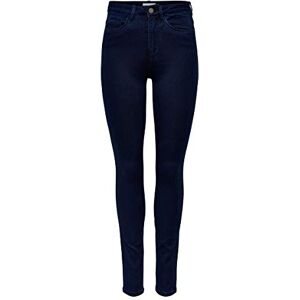 ONLY Jeans för kvinnor, Blå (mörkblå denim mörkblå denim), 38W x 30L ONLY Jeans för kvinnor, Blå (mörkblå denim mörkblå denim), 38W x 30L