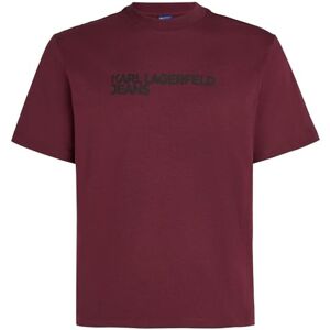 KARL LAGERFELD JEANS , Dam, Vanlig Kortärm Essential Logo T-Shirt, Regular Fit, Purpur, S KARL LAGERFELD JEANS , Dam, Vanlig Kortärm Essential Logo T-Shirt, Regular Fit, Purpur, S