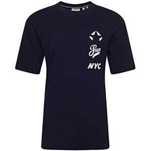 SUPERDRY T-shirt med strikeout för kvinnor, Djup blå, S SUPERDRY T-shirt med strikeout för kvinnor, Djup blå, S