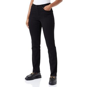 KAFFE Kvinnors jeans smal passform raka ben beskurna längd vanlig waistband dam, Svart djup, 40 KAFFE Kvinnors jeans smal passform raka ben beskurna längd vanlig waistband dam, Svart djup, 40