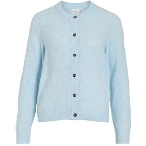 Vila Vivioli O-Neck Rib Knit Cardigan-Noos, nantucket Breeze, S Vila Vivioli O-Neck Rib Knit Cardigan-Noos, nantucket Breeze, S