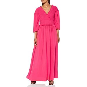 NA-KD Dam smockad maxiklänning ledig, Rosa, 64 SE NA-KD Dam smockad maxiklänning ledig, Rosa, 64 SE
