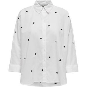 ONLY Onlnew Lina Grace Ls Emb Shirt Noos WVN, Ljus vit, 3XL ONLY Onlnew Lina Grace Ls Emb Shirt Noos WVN, Ljus vit, 3XL