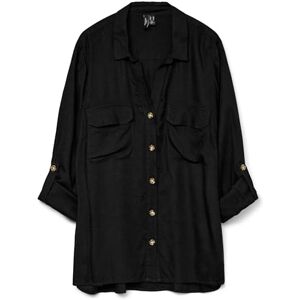 VERO MODA CURVE Vmbumpy L/S skjorta New Curve Noos blus, svart, 50 SE/L VERO MODA CURVE Vmbumpy L/S skjorta New Curve Noos blus, svart, 50 SE/L