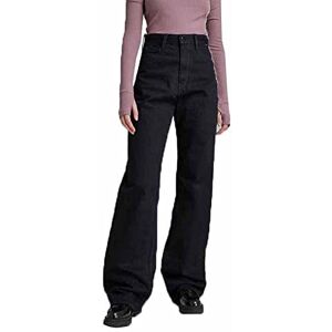 G-STAR RAW Dam Stray Ultra High Straight Byxor Jeans, svart (Pitch Black D182-A810), 29 W/32 l G-STAR RAW Dam Stray Ultra High Straight Byxor Jeans, svart (Pitch Black D182-A810), 29 W/32 l