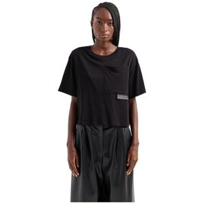 Giorgio Armani dam Milano Edition Pocket T-shirt, svart, M Giorgio Armani dam Milano Edition Pocket T-shirt, svart, M