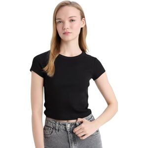 DeFacto damer oversize crop tops – klassisk baströja för kvinnor – bekväm oversize skjorta för kvinnor svart XL, svart, XL DeFacto damer oversize crop tops – klassisk baströja för kvinnor – bekväm oversize skjorta för kvinnor svart XL, svart, XL