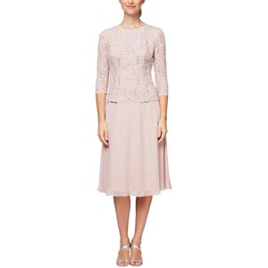 Alex Evenings Damklänning, vadlång, broderat livstycke, brudens mor-klänning, bröllopsklänning (små och normala storlekar), 44 Alex Evenings Damklänning, vadlång, broderat livstycke, brudens mor-klänning, bröllopsklänning (små och normala storlekar), 44
