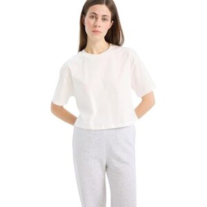DeFacto damer oversize crop tops – klassisk baströja för kvinnor – bekväm oversize skjorta för kvinnor, ecru, S DeFacto damer oversize crop tops – klassisk baströja för kvinnor – bekväm oversize skjorta för kvinnor, ecru, S