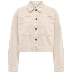 ONLY Onlmilly L/S Boxy jacka Cc PNT jacka för kvinnor, ecru, S ONLY Onlmilly L/S Boxy jacka Cc PNT jacka för kvinnor, ecru, S