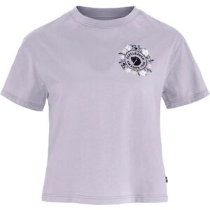 Fjällräven Fjällblomster logotyp T-shirt W, lavendel mist, XS dam, Lavendel Mist, XS Fjällräven Fjällblomster logotyp T-shirt W, lavendel mist, XS dam, Lavendel Mist, XS