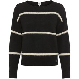 Brax Damstil. Lisa lätt alpacka paljett randig tröja, 02 svart, 42 Brax Damstil. Lisa lätt alpacka paljett randig tröja, 02 svart, 42