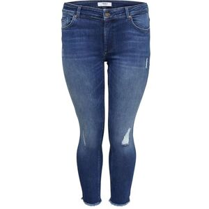 ONLY Carmakoma Carwilly Reg ANK MBD Noos Skinny Byxor för kvinnor, Mellanblå denim, 50 SE ONLY Carmakoma Carwilly Reg ANK MBD Noos Skinny Byxor för kvinnor, Mellanblå denim, 50 SE