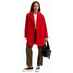 Desigual Designual London Smart Boucle Coat 23WWEW21, Röd, XL Desigual Designual London Smart Boucle Coat 23WWEW21, Röd, XL