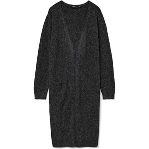VERO MODA Knitted Cardigan VMDOFFY Knit Cardigan, Svart (svart melange), M VERO MODA Knitted Cardigan VMDOFFY Knit Cardigan, Svart (svart melange), M
