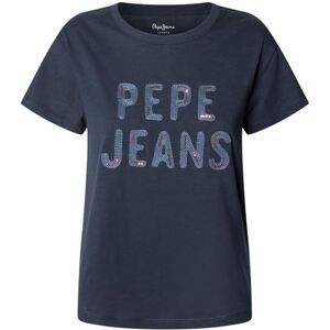Pepe Jeans dam BADI t-shirt, blå (Dulwich Blue), XS, Blå (Dulwich blå), XS Pepe Jeans dam BADI t-shirt, blå (Dulwich Blue), XS, Blå (Dulwich blå), XS