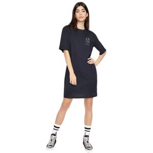 Giorgio Armani Damer studded icon logo T-shirt casual klänning, Navy/Studs, XS Giorgio Armani Damer studded icon logo T-shirt casual klänning, Navy/Studs, XS